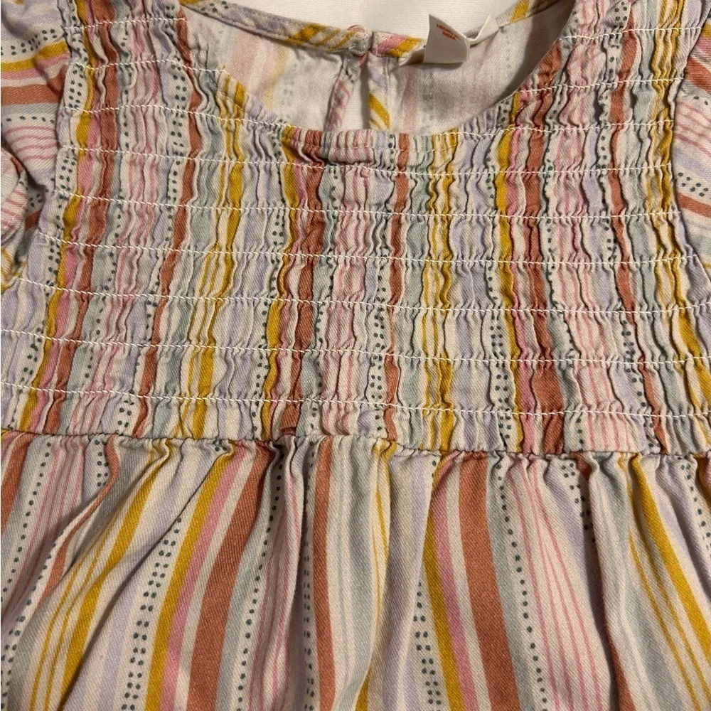 Embroidered Denim and Striped girls shirt bundle